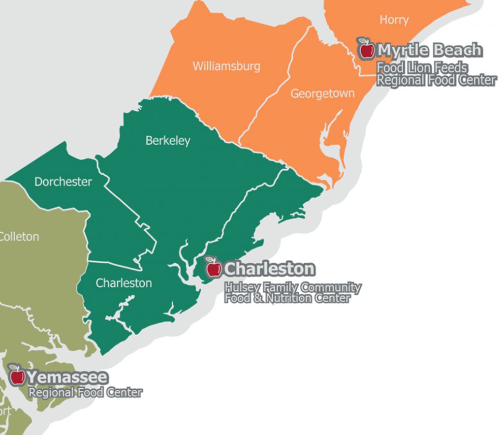 Lowcountry Food Bank Map